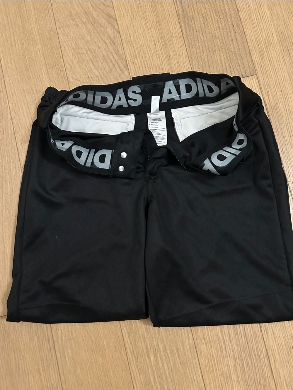 adidas Black Mens baseball pants with Branded Waistband